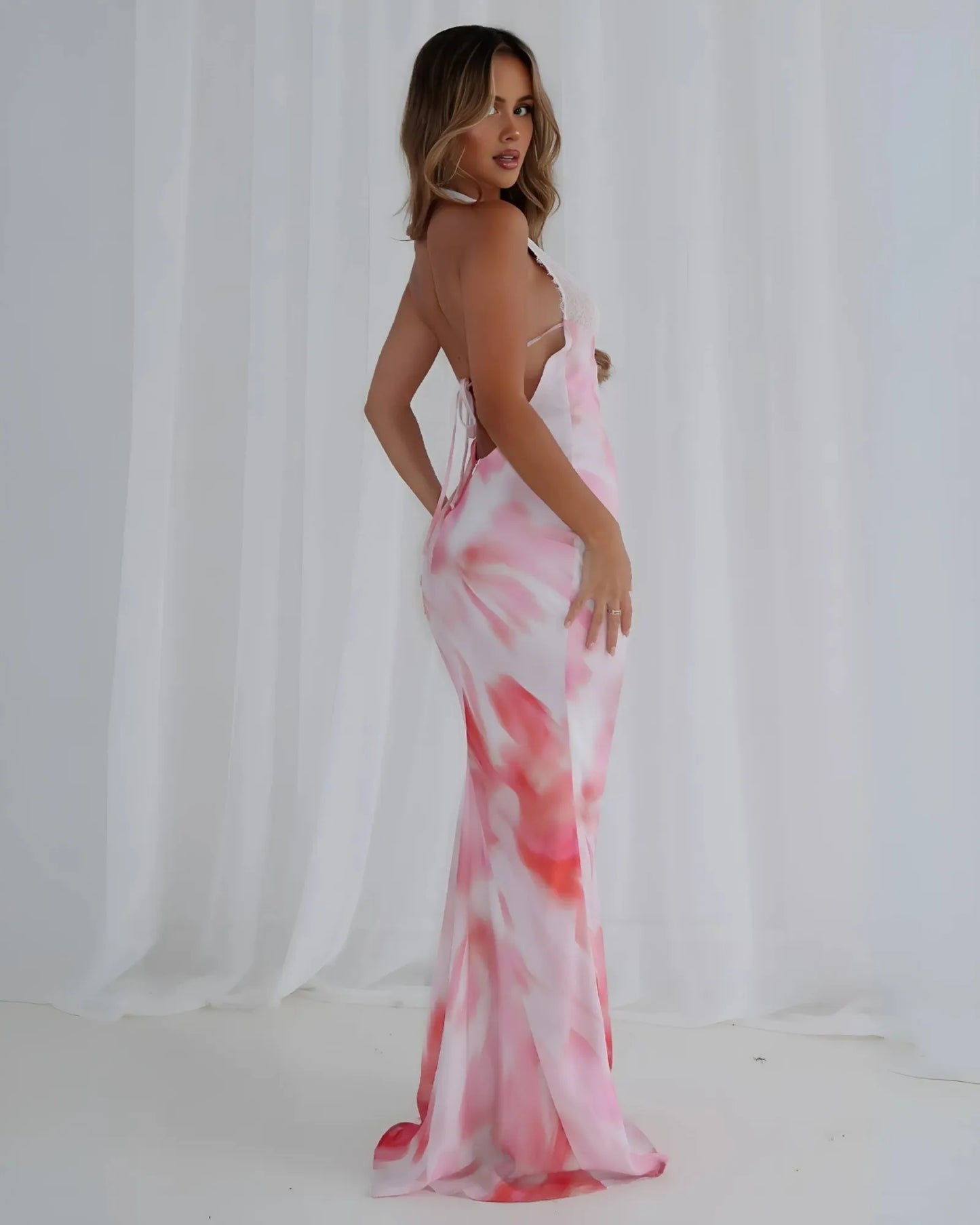 Elysia™ Backless Halter Dress