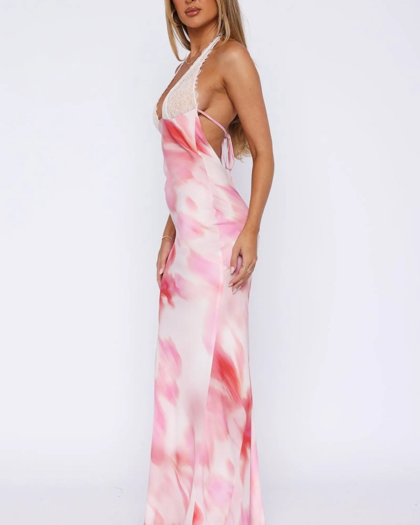 Elysia™ Backless Halter Dress