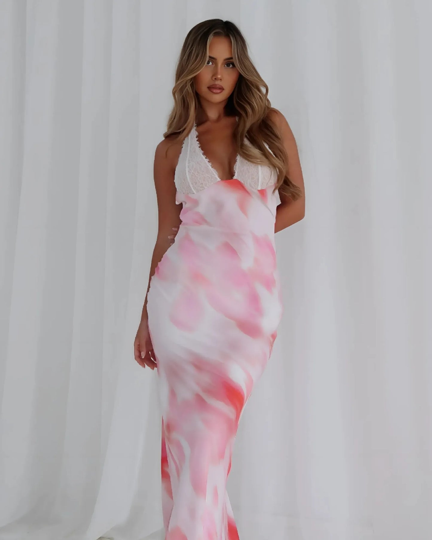 Elysia™ Backless Halter Dress